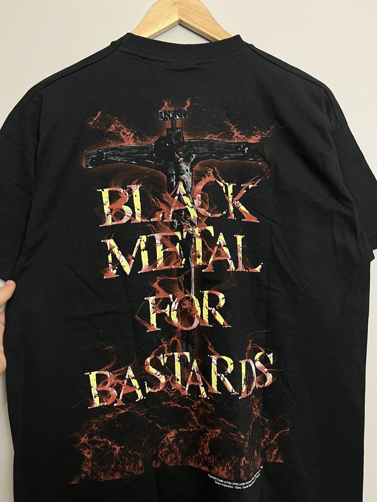 Band Tees × Vintage Vintage Cradle Of Filth Black Metal For Bastard Band Tee 00s Size US M / EU 48-50 / 2 - 4 Thumbnail