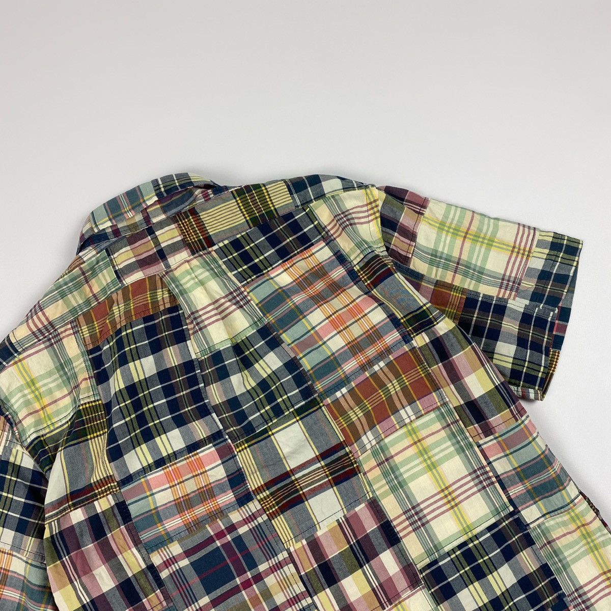 Polo Ralph Lauren × Vintage Vintage Polo Ralph Lauren Patchwork Short Sleeve Shirt Size US M / EU 48-50 / 2 - 12 Thumbnail