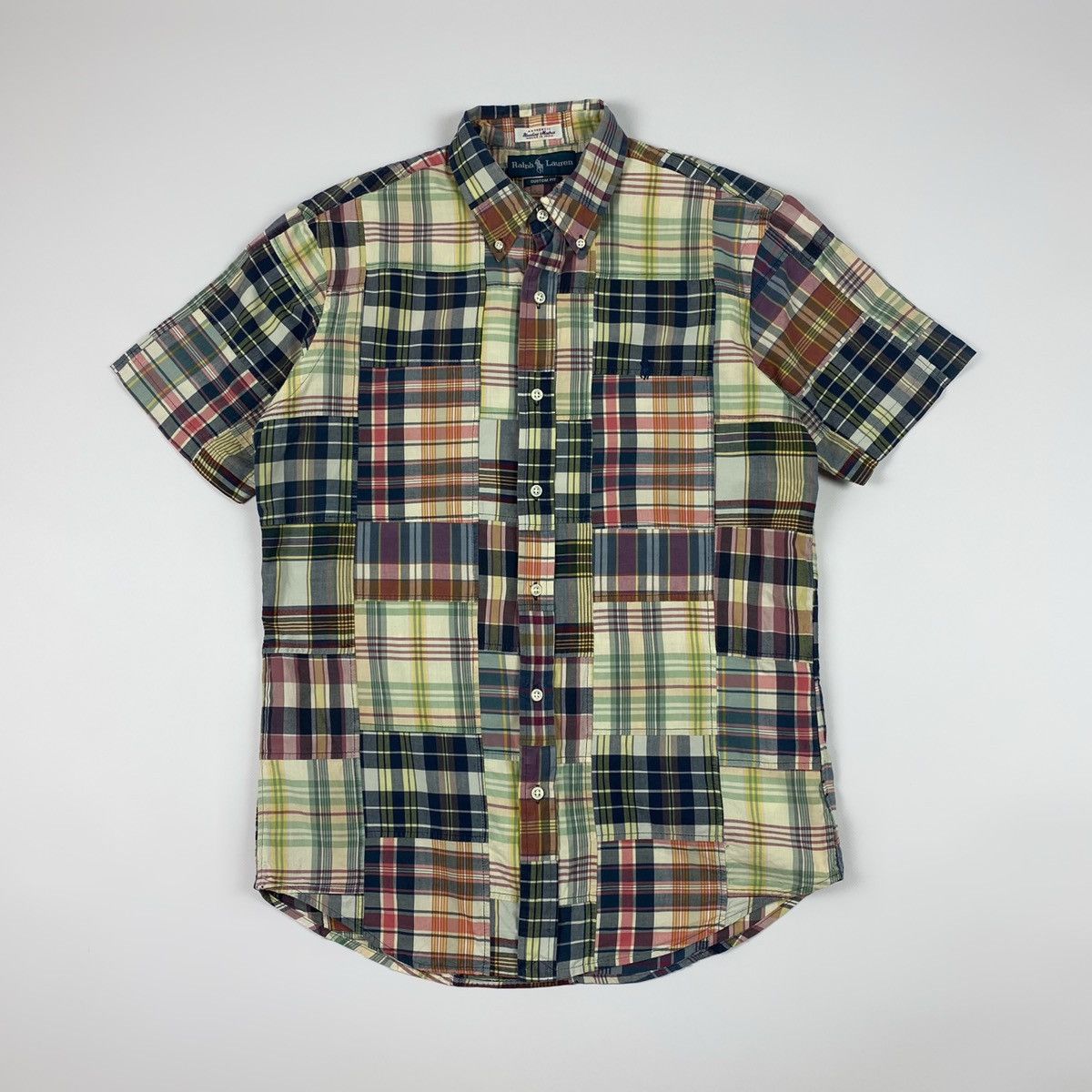 Polo Ralph Lauren × Vintage Vintage Polo Ralph Lauren Patchwork Short Sleeve Shirt Size US M / EU 48-50 / 2 - 1 Thumbnail