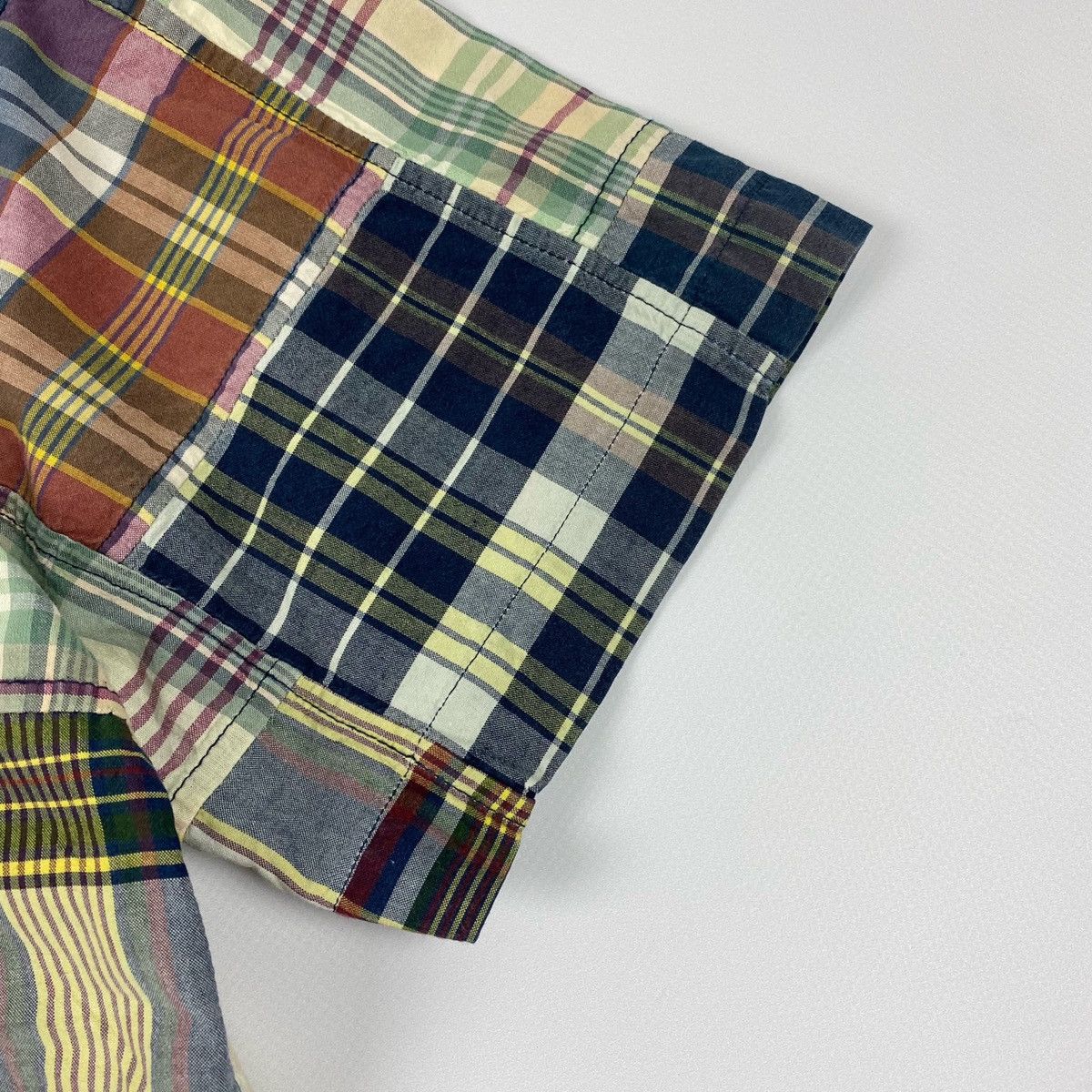 Polo Ralph Lauren × Vintage Vintage Polo Ralph Lauren Patchwork Short Sleeve Shirt Size US M / EU 48-50 / 2 - 6 Thumbnail