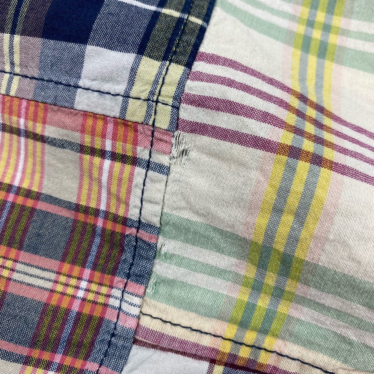 Polo Ralph Lauren × Vintage Vintage Polo Ralph Lauren Patchwork Short Sleeve Shirt Size US M / EU 48-50 / 2 - 9 Thumbnail