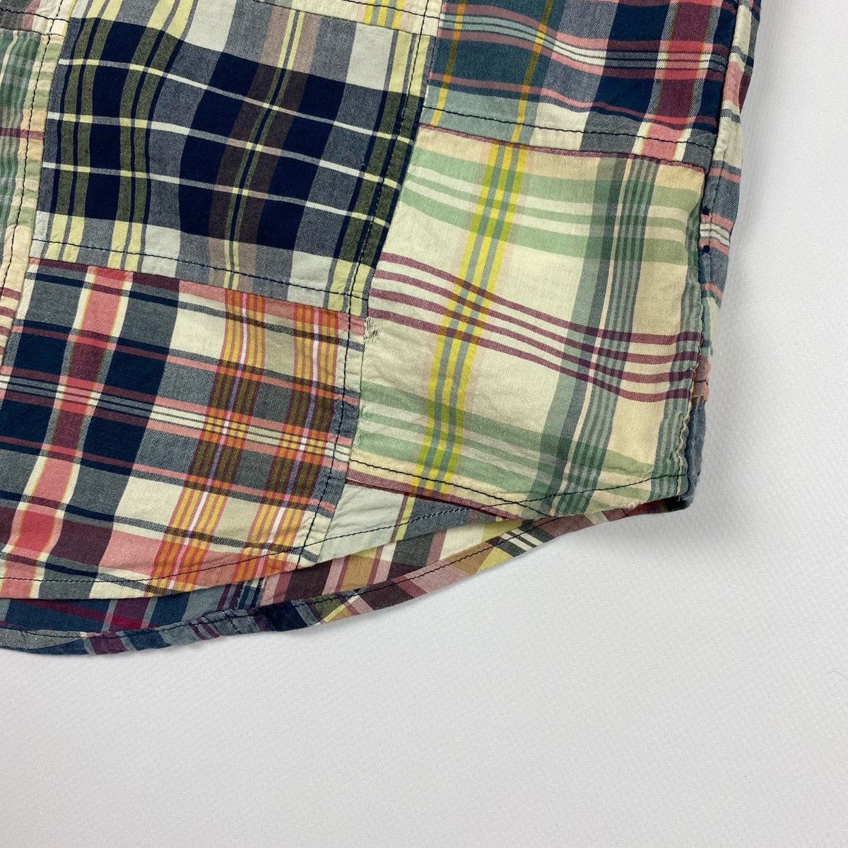 Polo Ralph Lauren × Vintage Vintage Polo Ralph Lauren Patchwork Short Sleeve Shirt Size US M / EU 48-50 / 2 - 8 Thumbnail