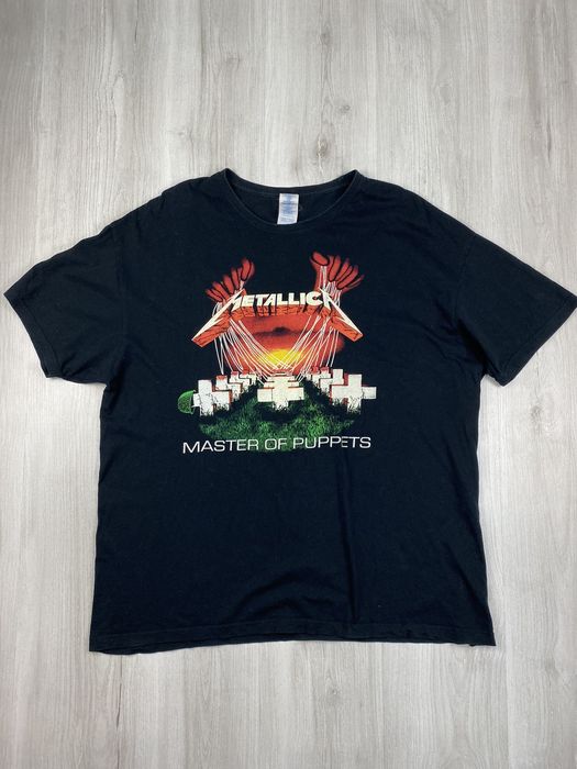 Vintage Metallica Master Of Puppets Tee Size XXL Band Tee Logo Back