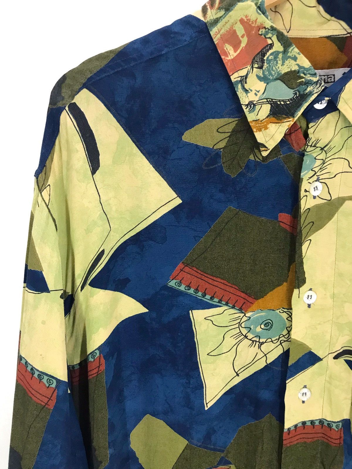 Renoma Rare Vintage UP RENOMA Oversize Oxfords Novelty Psychedelic Size US M / EU 48-50 / 2 - 2 Thumbnail