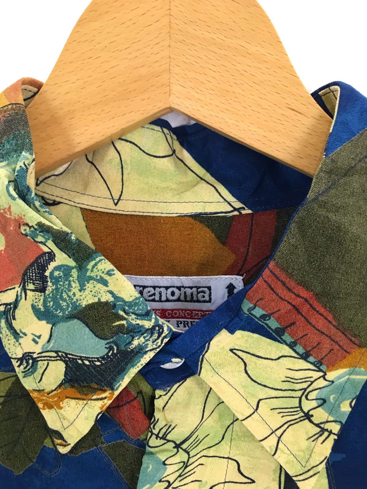Renoma Rare Vintage UP RENOMA Oversize Oxfords Novelty Psychedelic Size US M / EU 48-50 / 2 - 4 Thumbnail