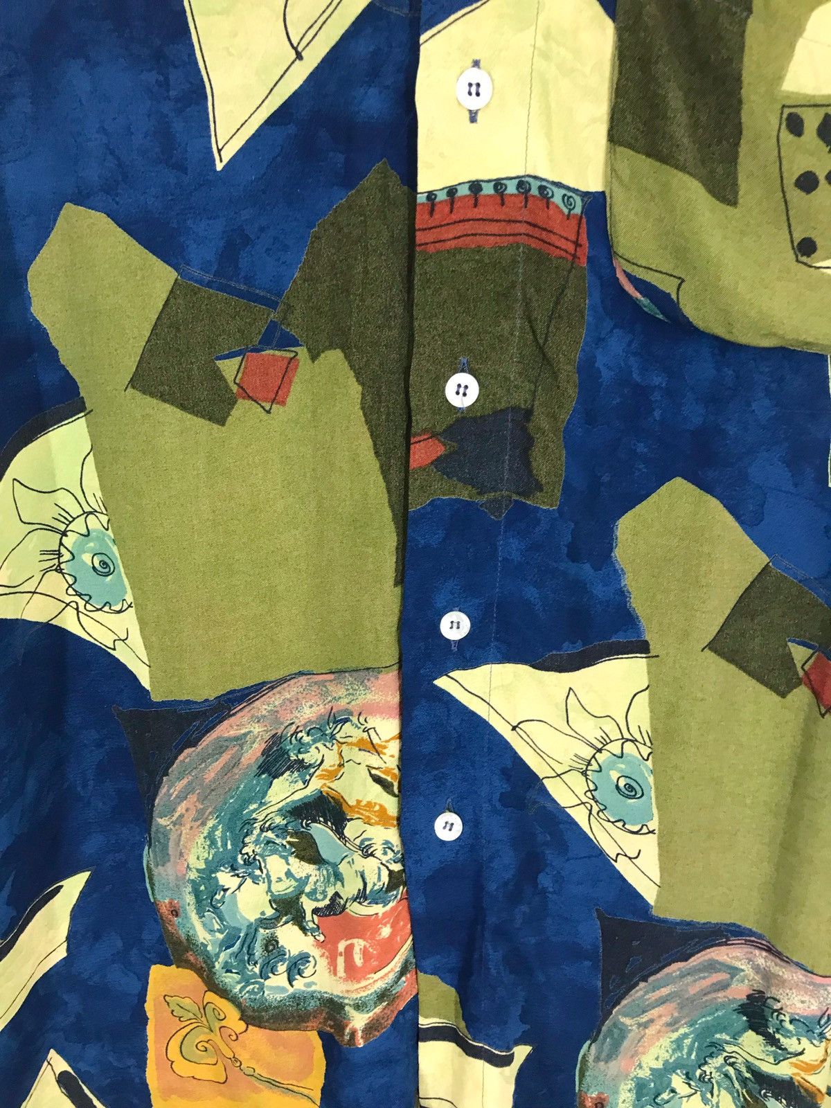 Renoma Rare Vintage UP RENOMA Oversize Oxfords Novelty Psychedelic Size US M / EU 48-50 / 2 - 5 Thumbnail