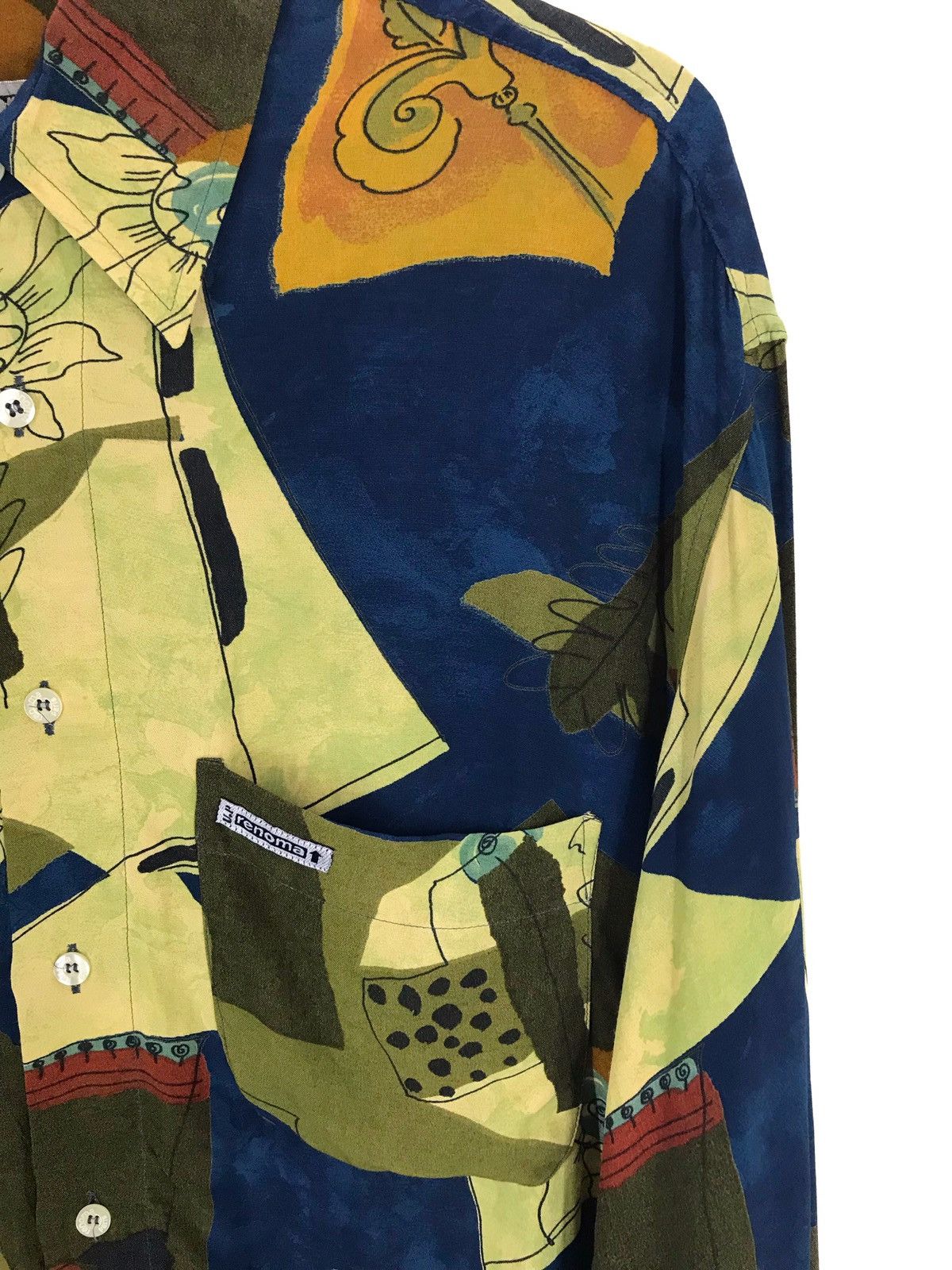 Renoma Rare Vintage UP RENOMA Oversize Oxfords Novelty Psychedelic Size US M / EU 48-50 / 2 - 3 Thumbnail