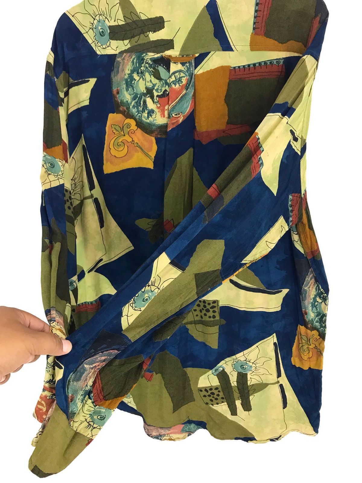Renoma Rare Vintage UP RENOMA Oversize Oxfords Novelty Psychedelic Size US M / EU 48-50 / 2 - 10 Thumbnail
