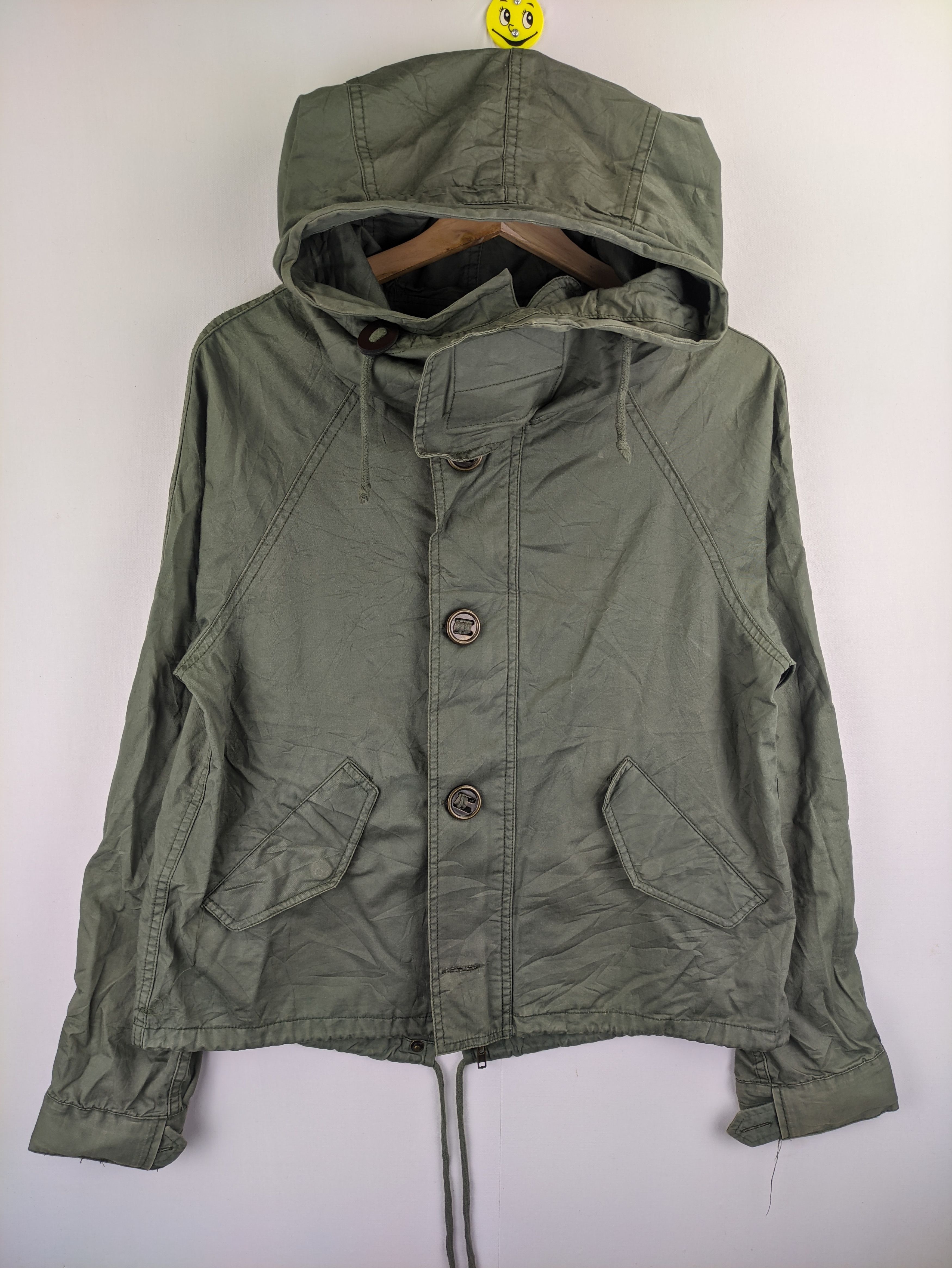 Japanese Brand × Vintage Steals🔥Vintage Fish Tail Parka Cropped by Chip Clip Size M / US 6-8 / IT 42-44 - 6 Thumbnail