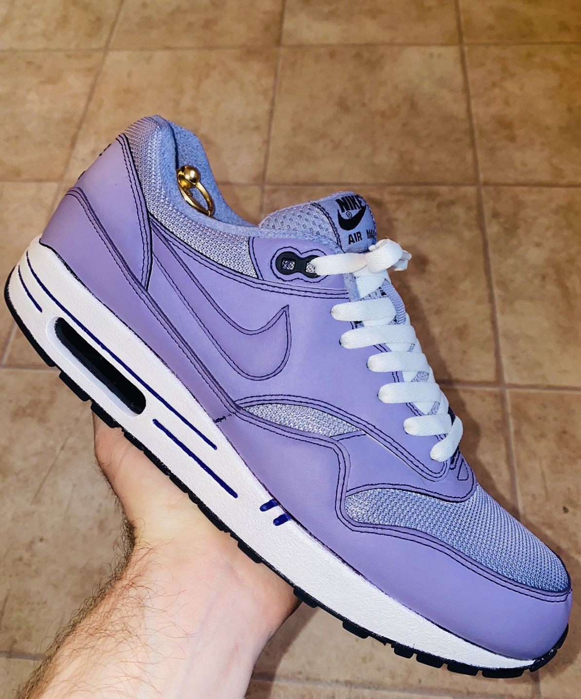 Nike × Patta × Purple NikeLab Air Max1 DipDye 2015 Tn Bw Atmos Parra ACG Size US 10.5 / EU 43-44 - 2 Thumbnail