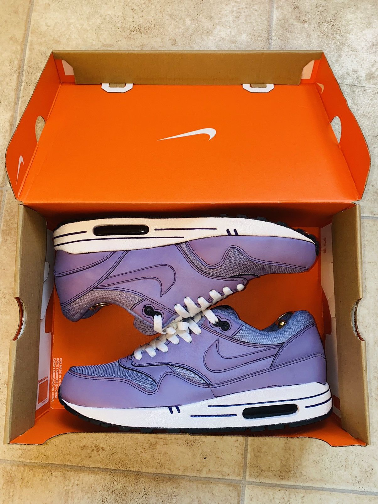 Nike × Patta × Purple NikeLab Air Max1 DipDye 2015 Tn Bw Atmos Parra ACG Size US 10.5 / EU 43-44 - 3 Thumbnail