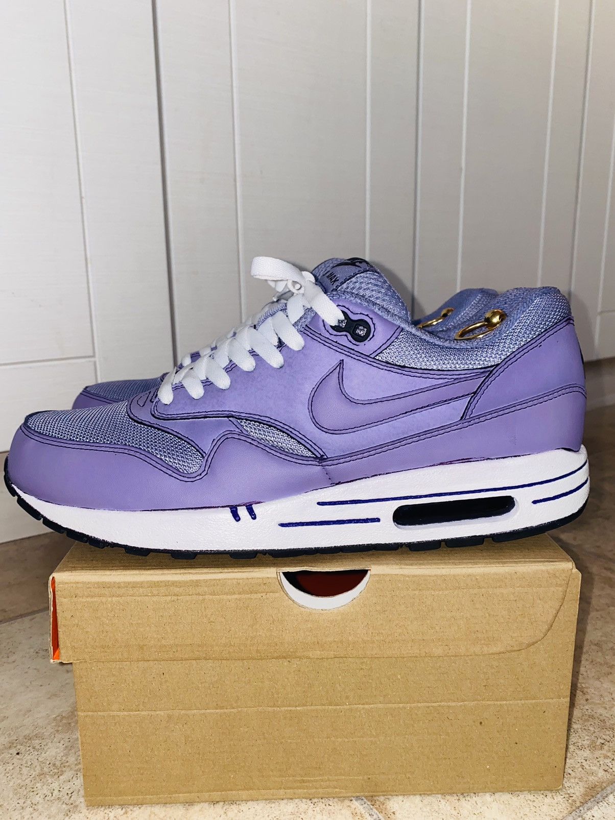 Nike × Patta × Purple NikeLab Air Max1 DipDye 2015 Tn Bw Atmos Parra ACG Size US 10.5 / EU 43-44 - 14 Thumbnail