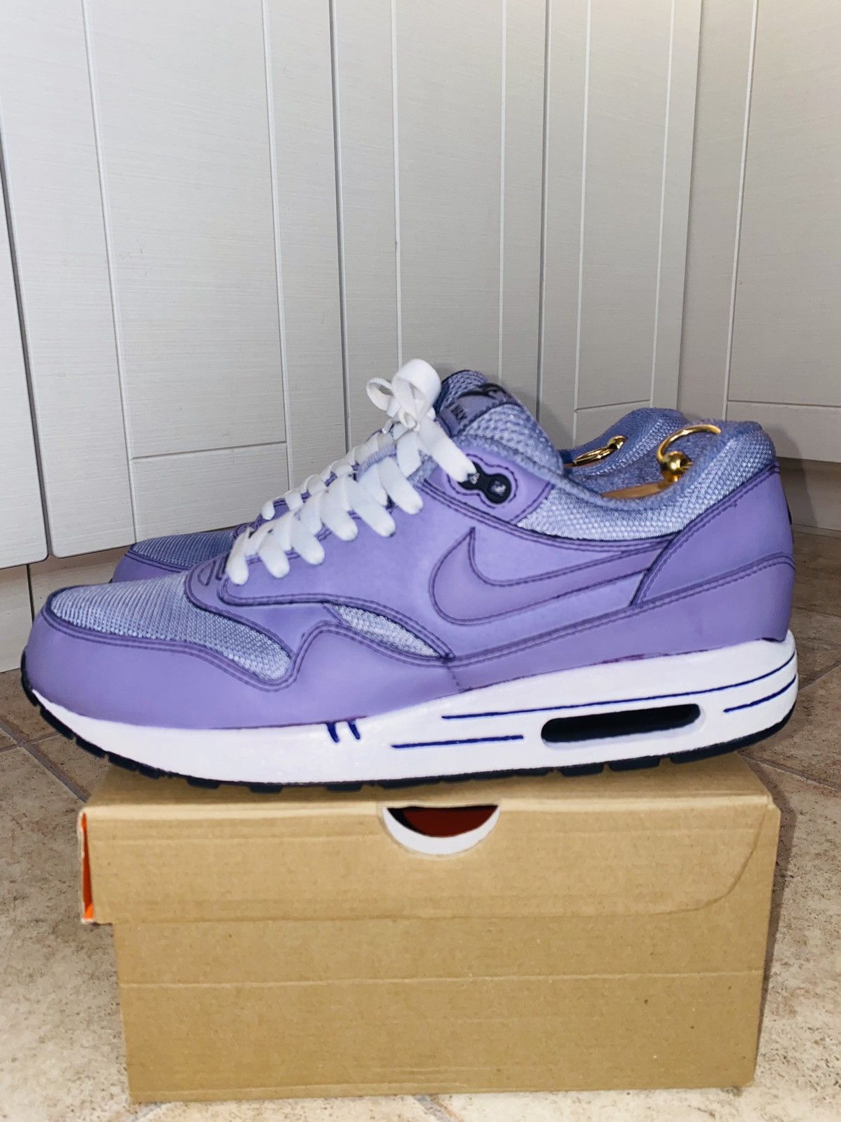 Nike × Patta × Purple NikeLab Air Max1 DipDye 2015 Tn Bw Atmos Parra ACG Size US 10.5 / EU 43-44 - 1 Thumbnail