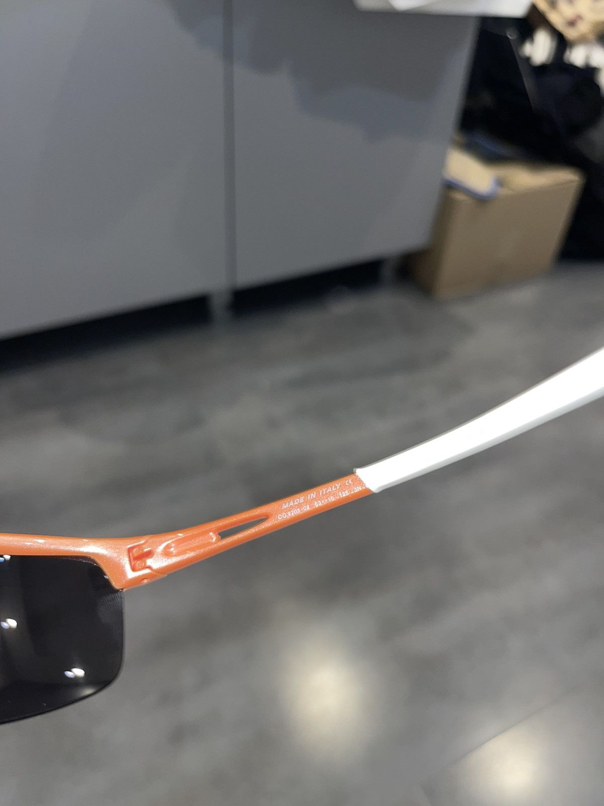 Oakley Oakley OO9205-02 "RPM" Orange White Shine Sunglasses Size ONE SIZE - 12 Thumbnail