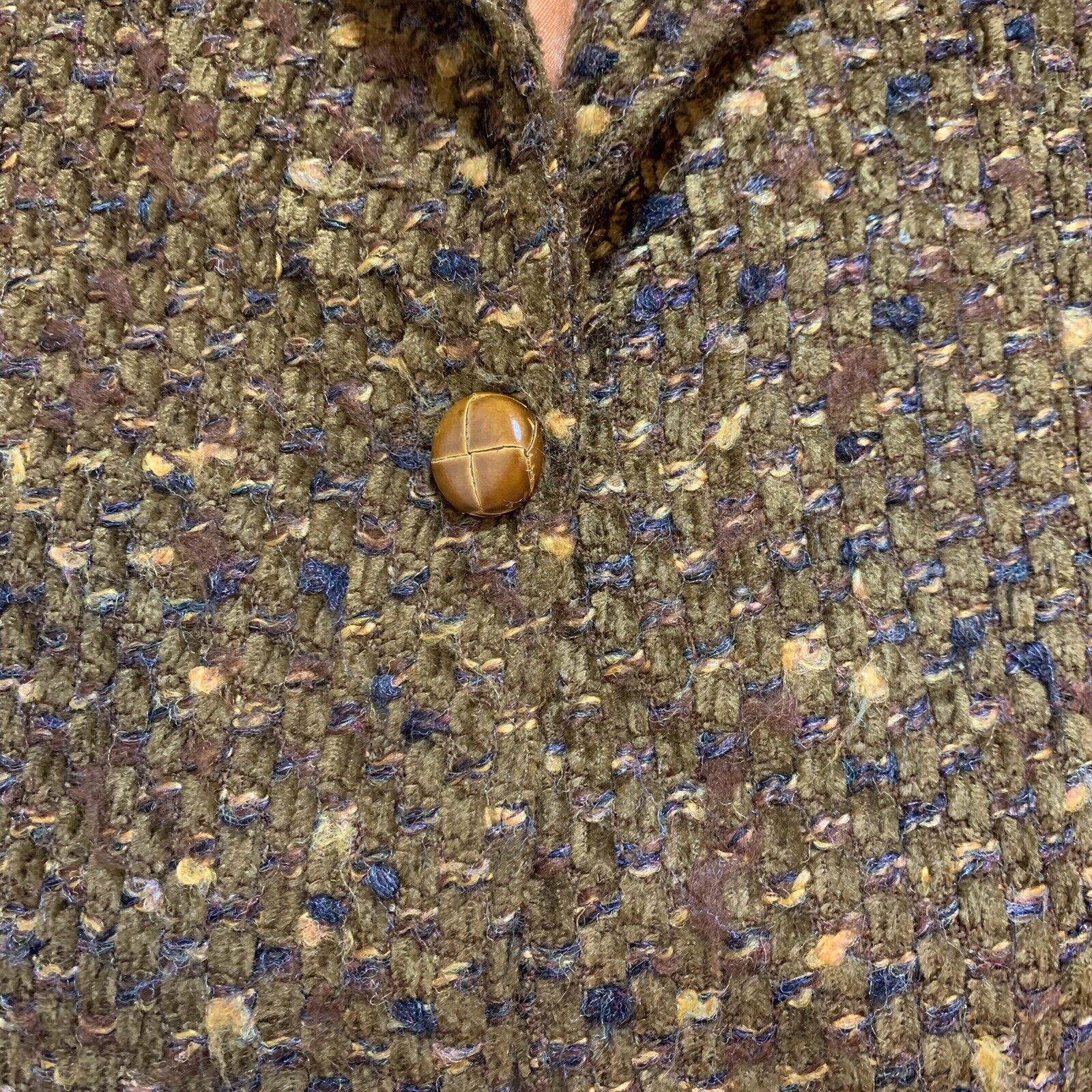 Vintage Vintage 80s Mary Ann Restivo Tweed 1980s Jacket Blazer Size S / US 4 / IT 40 - 3 Thumbnail