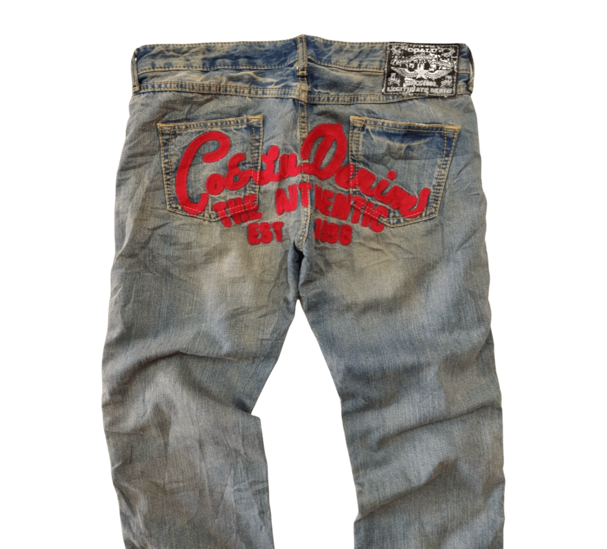 Japanese Brand Co & Lu Japan Embroidered Distressed Jeans Size US 28 / EU 44 - 2 Thumbnail