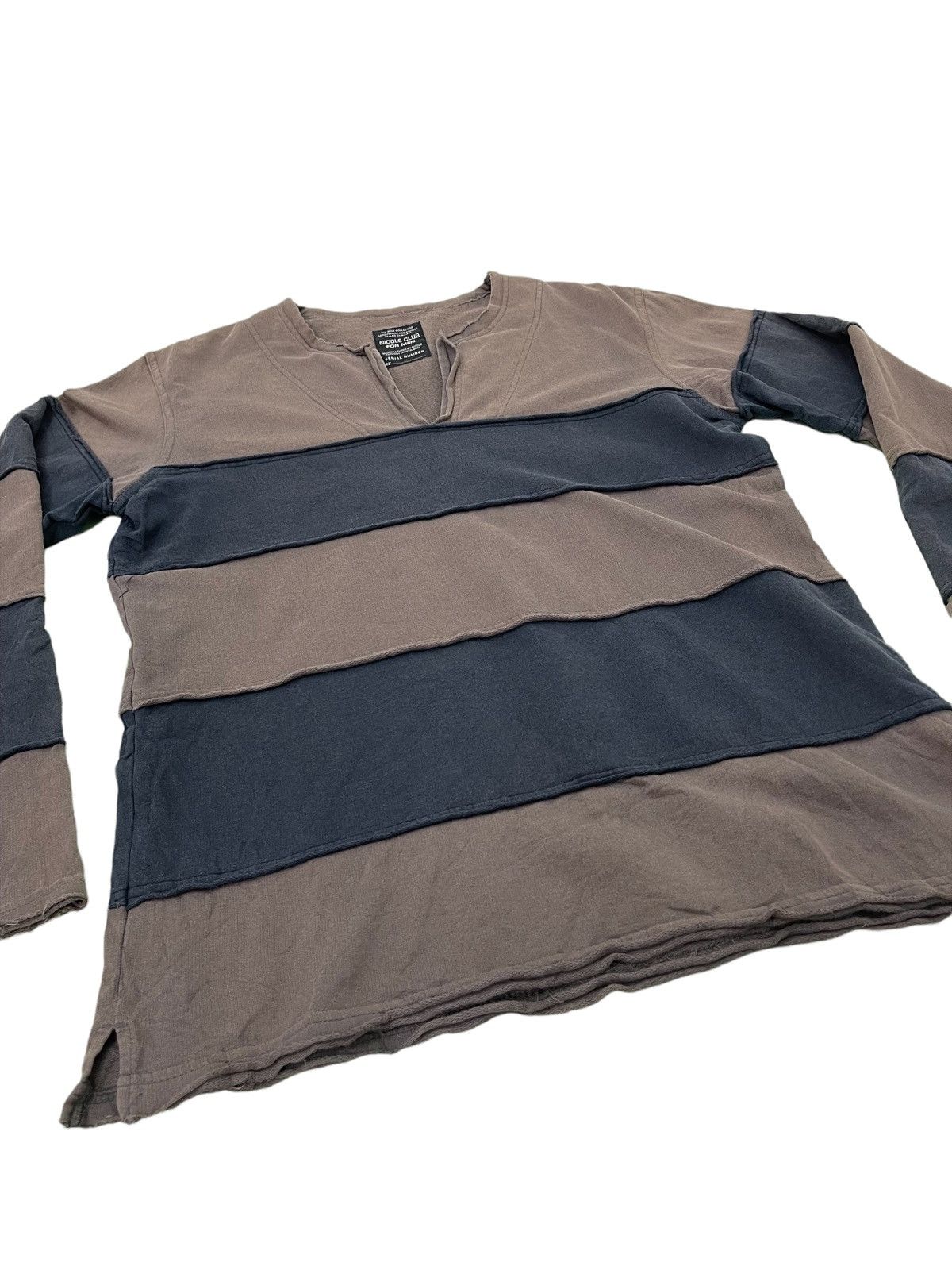 Japanese Brand Nicole Club for Men Hagi Shirt Border Striped 3🟩7 Size US M / EU 48-50 / 2 - 1 Thumbnail