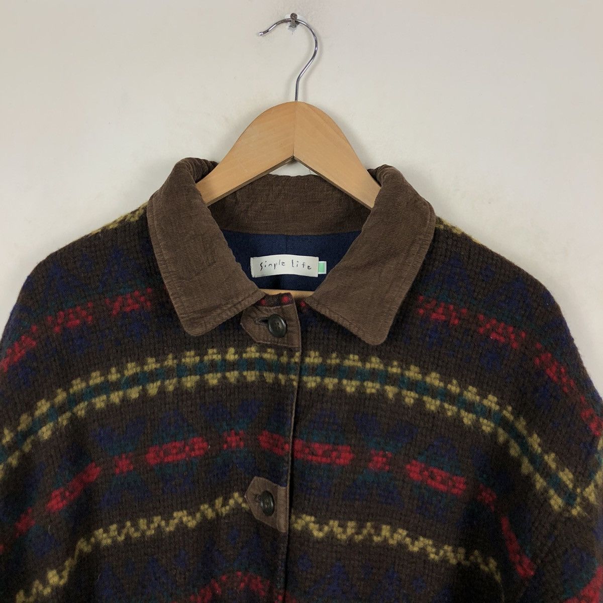 Japanese Brand VINTAGE SIMPLE LIFE NAVAJO DESIGN JACKET Size US M / EU 48-50 / 2 - 3 Thumbnail