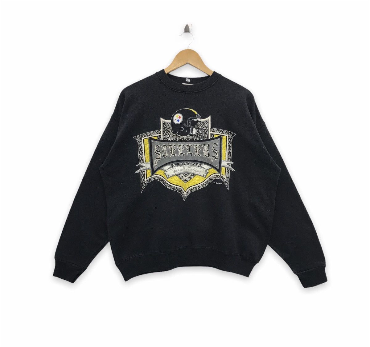 NFL × Vintage Rare!! Vintage NFL Pittsburgh Steelers Sweatshirts Size US XL / EU 56 / 4 - 1 Thumbnail