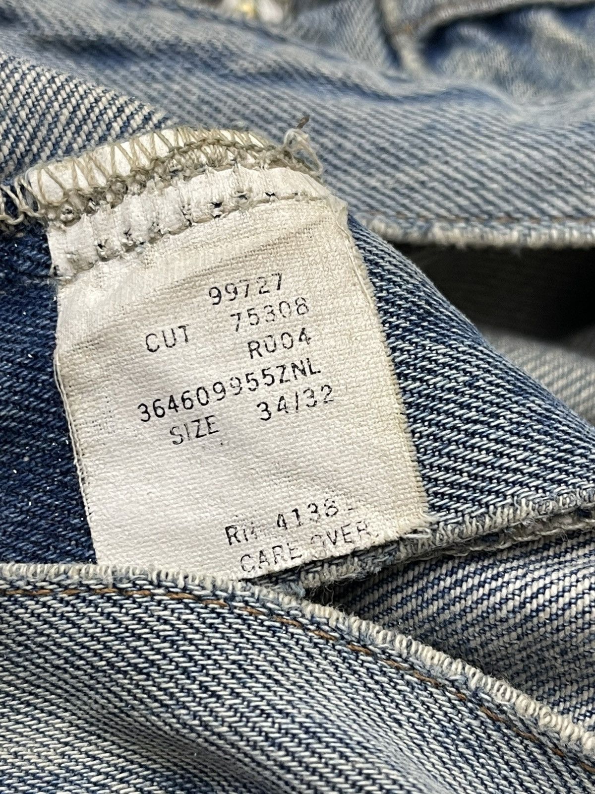 RRL Ralph Lauren RRL DISTRESSED DENIM USA Size US 35 - 17 Thumbnail