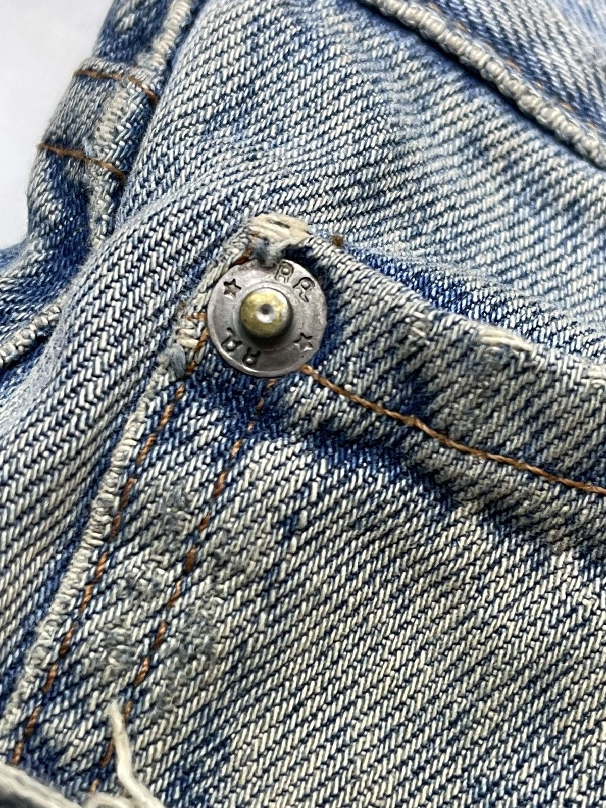 RRL Ralph Lauren RRL DISTRESSED DENIM USA Size US 35 - 9 Thumbnail