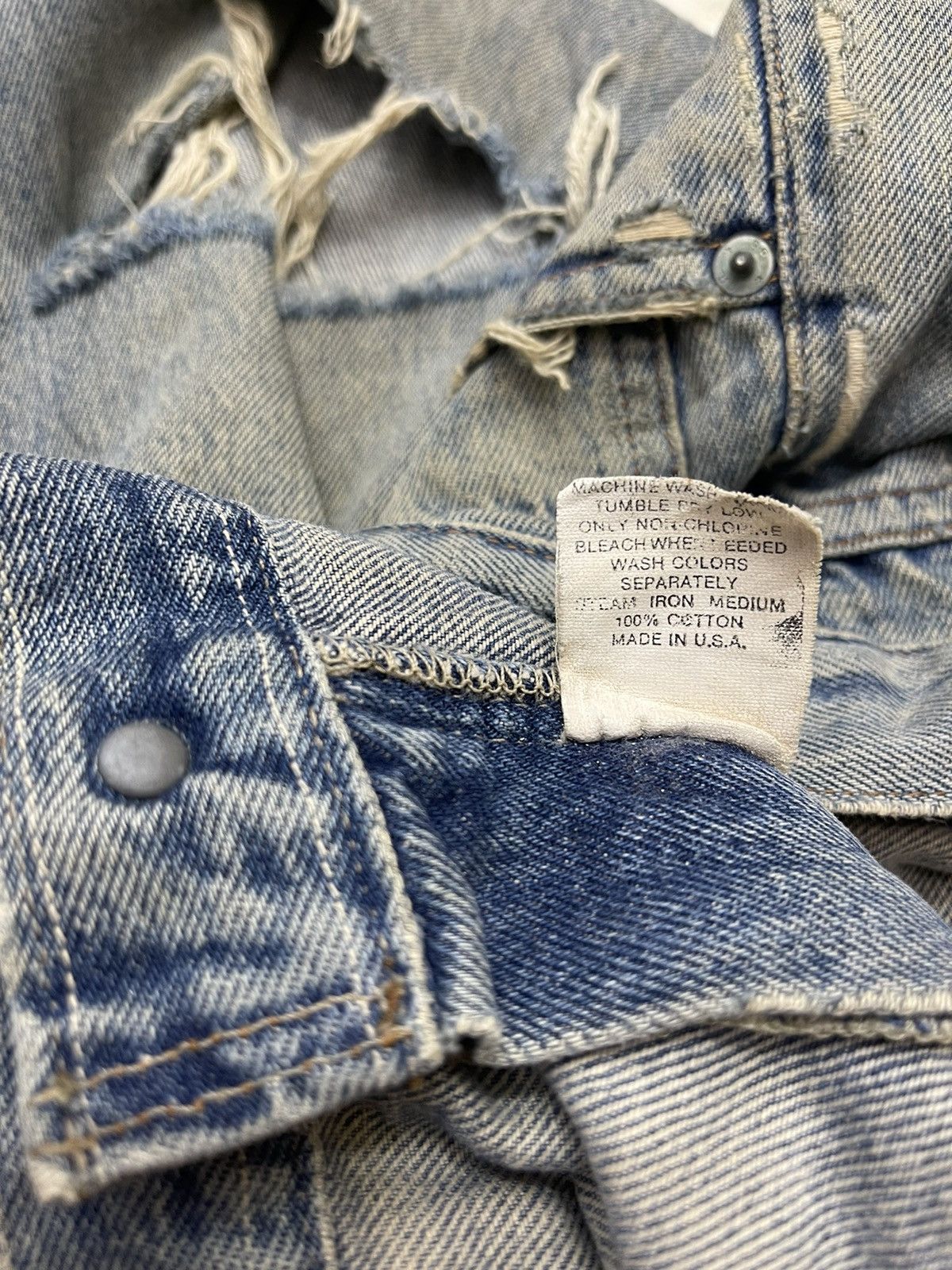 RRL Ralph Lauren RRL DISTRESSED DENIM USA Size US 35 - 16 Thumbnail