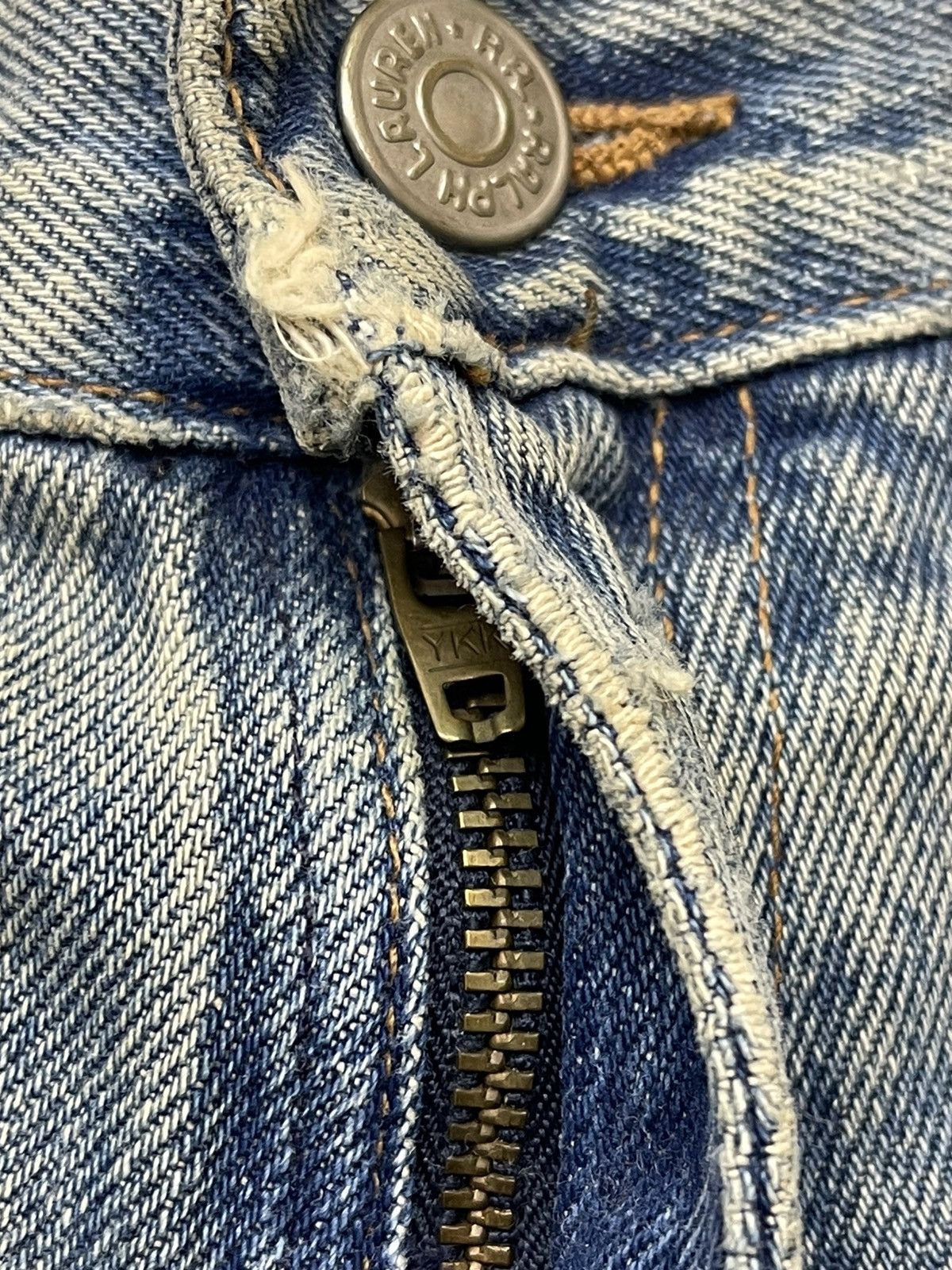 RRL Ralph Lauren RRL DISTRESSED DENIM USA Size US 35 - 12 Thumbnail