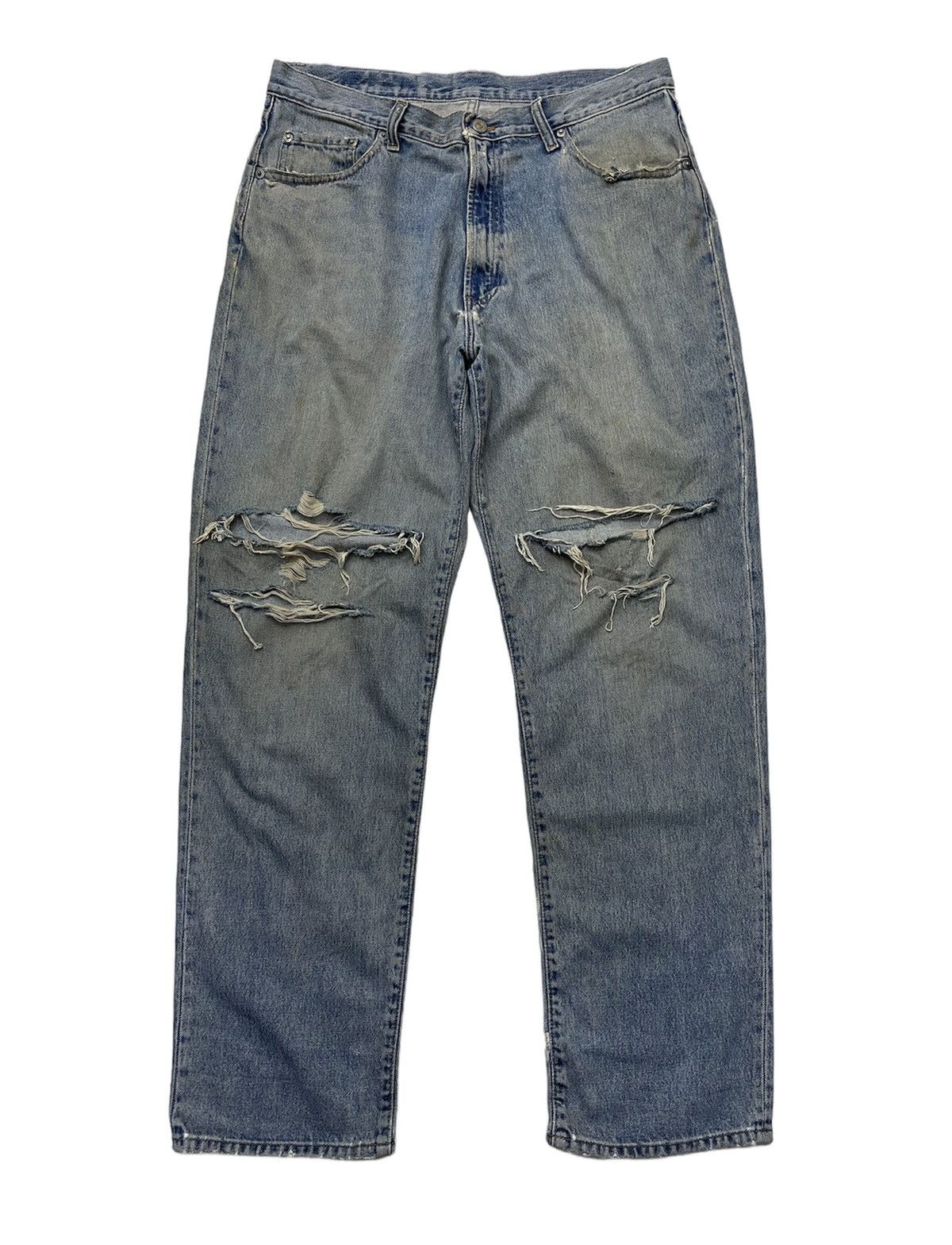 RRL Ralph Lauren RRL DISTRESSED DENIM USA Size US 35 - 1 Thumbnail