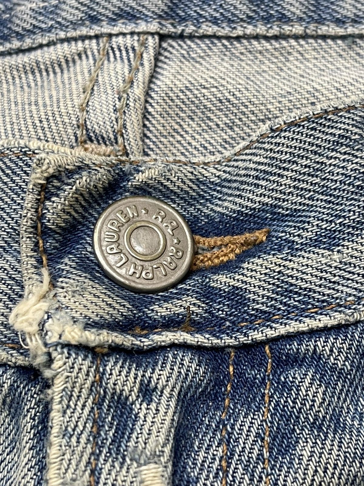 RRL Ralph Lauren RRL DISTRESSED DENIM USA Size US 35 - 11 Thumbnail