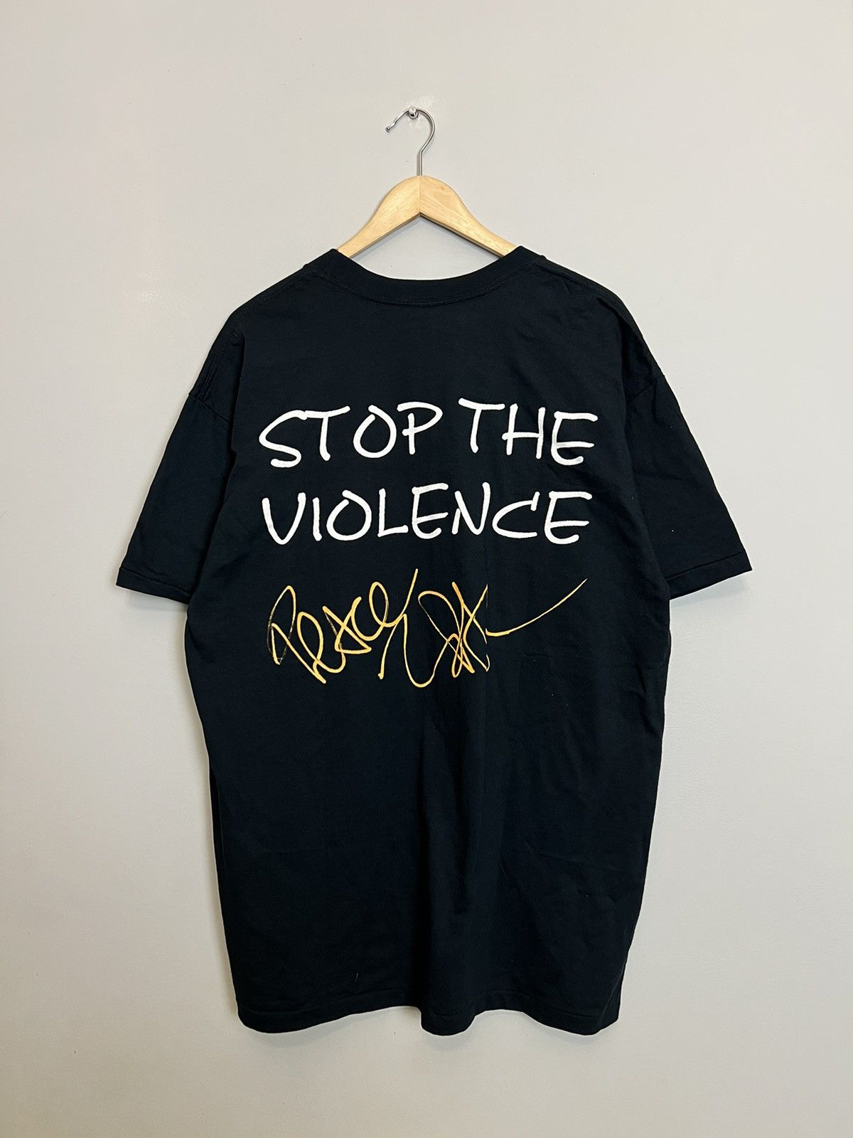 Band Tees Vintage 90s 2pac Tupac Stop The Violence Tshirt Rap Band Size US XL / EU 56 / 4 - 2 Thumbnail