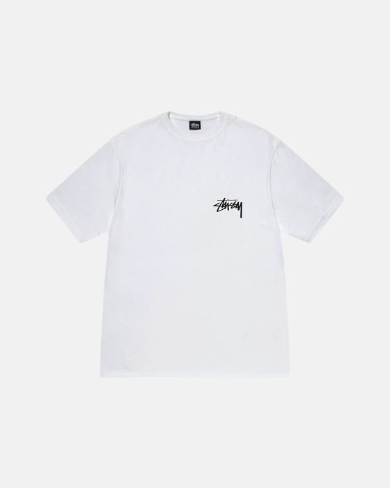 Stussy **NEW RARE** STUSSY DICED OUT DICE WHITE LOGO TEE T-SHIRT M ...