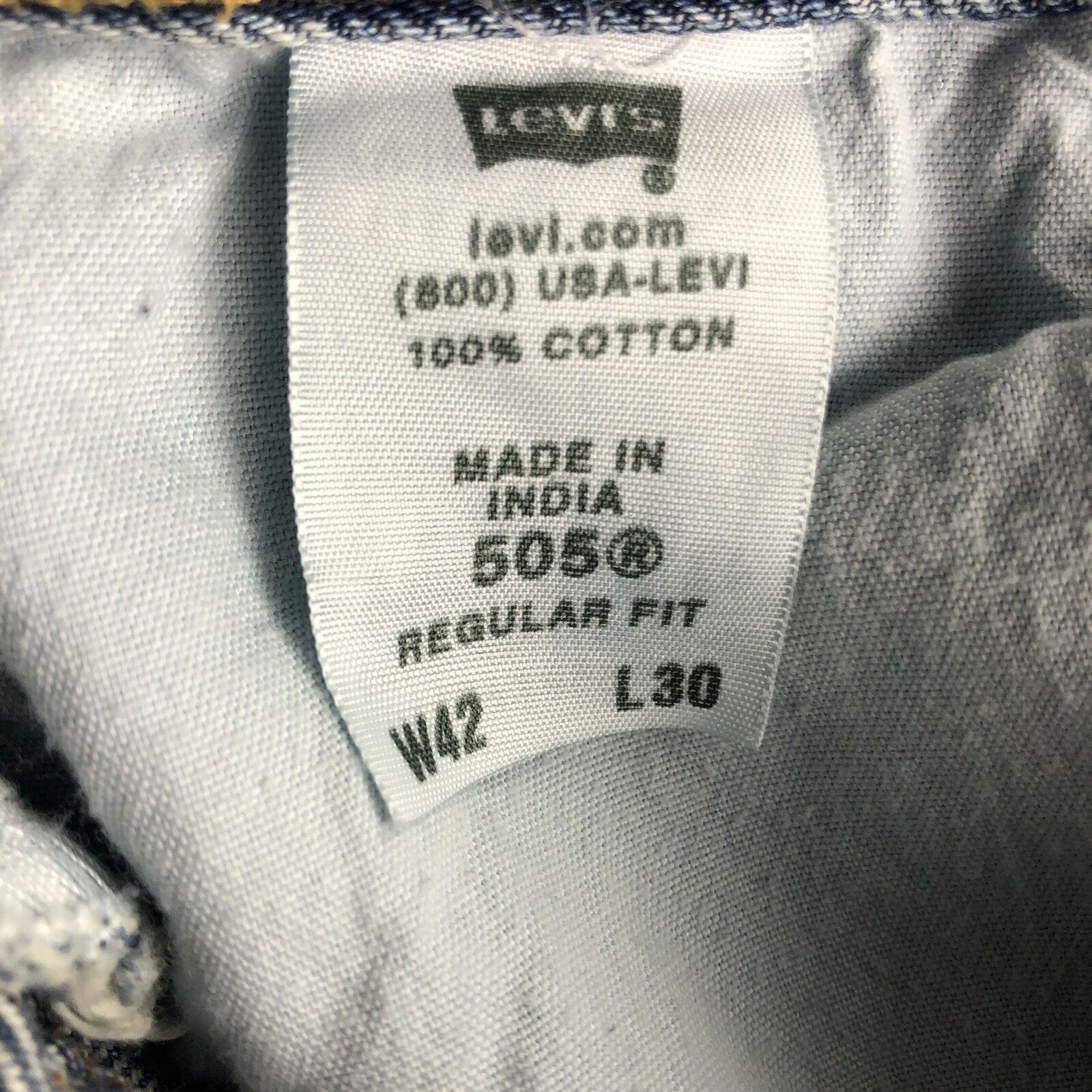 Levi's × Other Levi's 505 Regular Fit Straight Leg Zip Fly Jeans Size US 43 - 4 Thumbnail