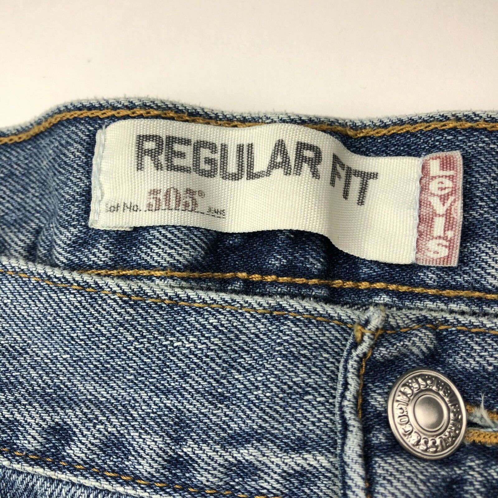 Levi's × Other Levi's 505 Regular Fit Straight Leg Zip Fly Jeans Size US 43 - 3 Thumbnail