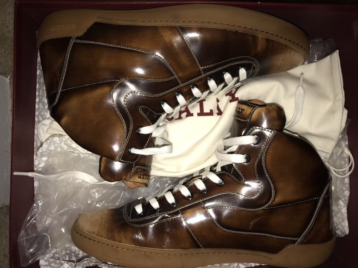 Bally BALLY Mid-Top Sneakers Brown Size 10/43 Size US 10 / EU 43 - 9 Thumbnail