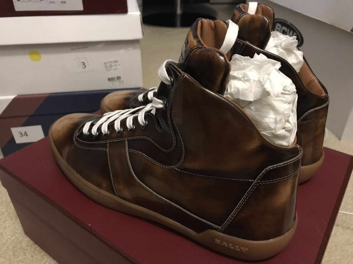Bally BALLY Mid-Top Sneakers Brown Size 10/43 Size US 10 / EU 43 - 4 Thumbnail