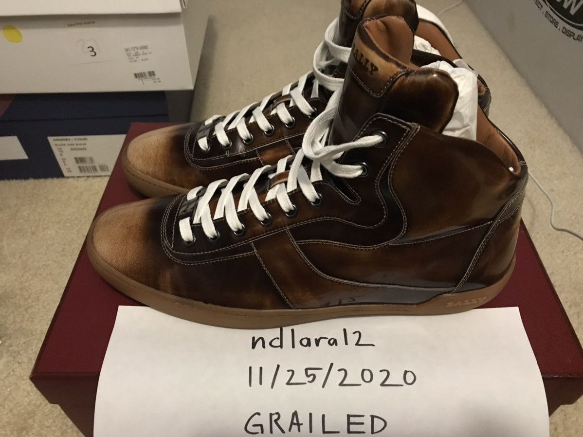 Bally BALLY Mid-Top Sneakers Brown Size 10/43 Size US 10 / EU 43 - 12 Thumbnail