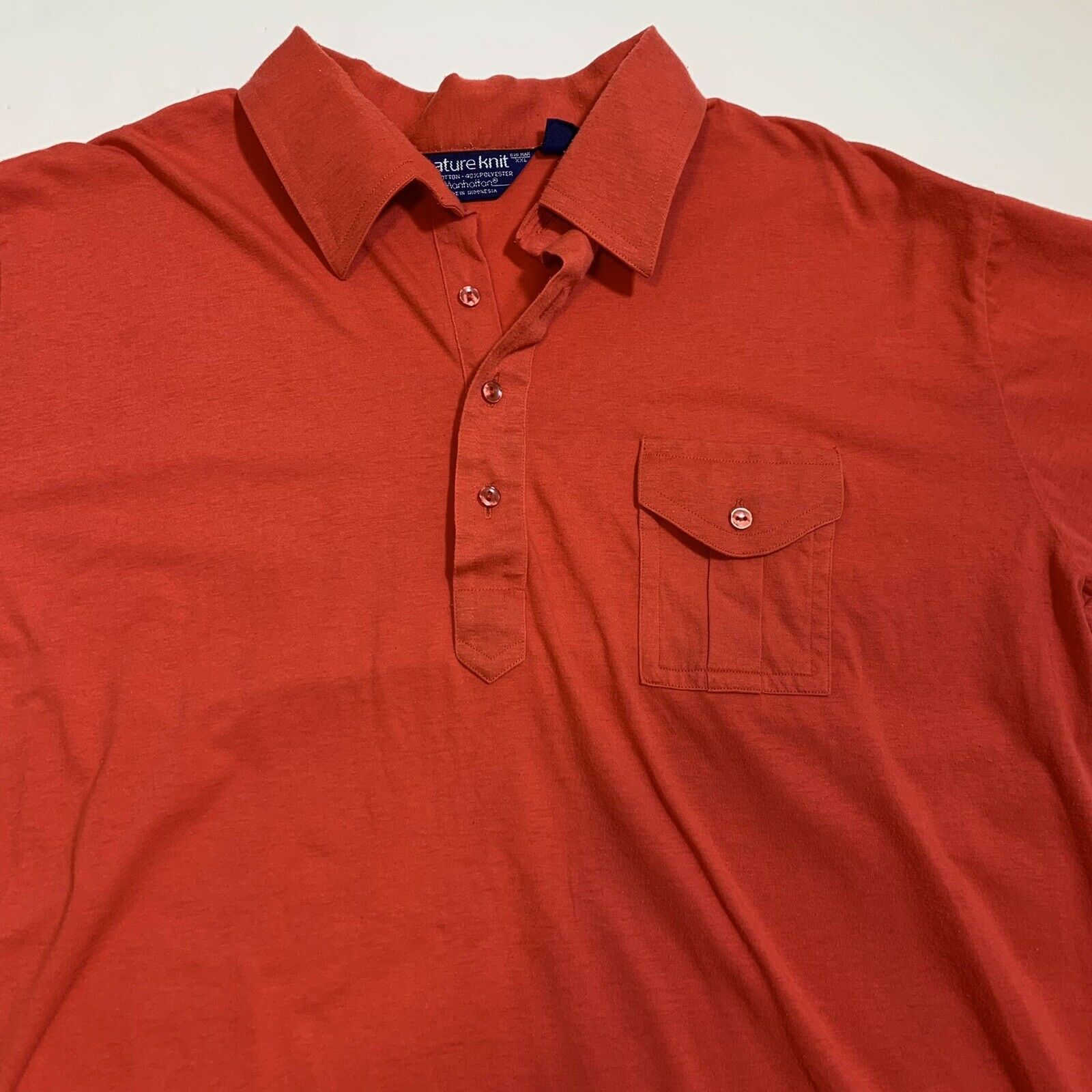Polo Ralph Lauren × Vintage Vintage 80s Nature Knit Preppy Golf Short Sleeve Polo Shirt Size US L / EU 52-54 / 3 - 2 Thumbnail