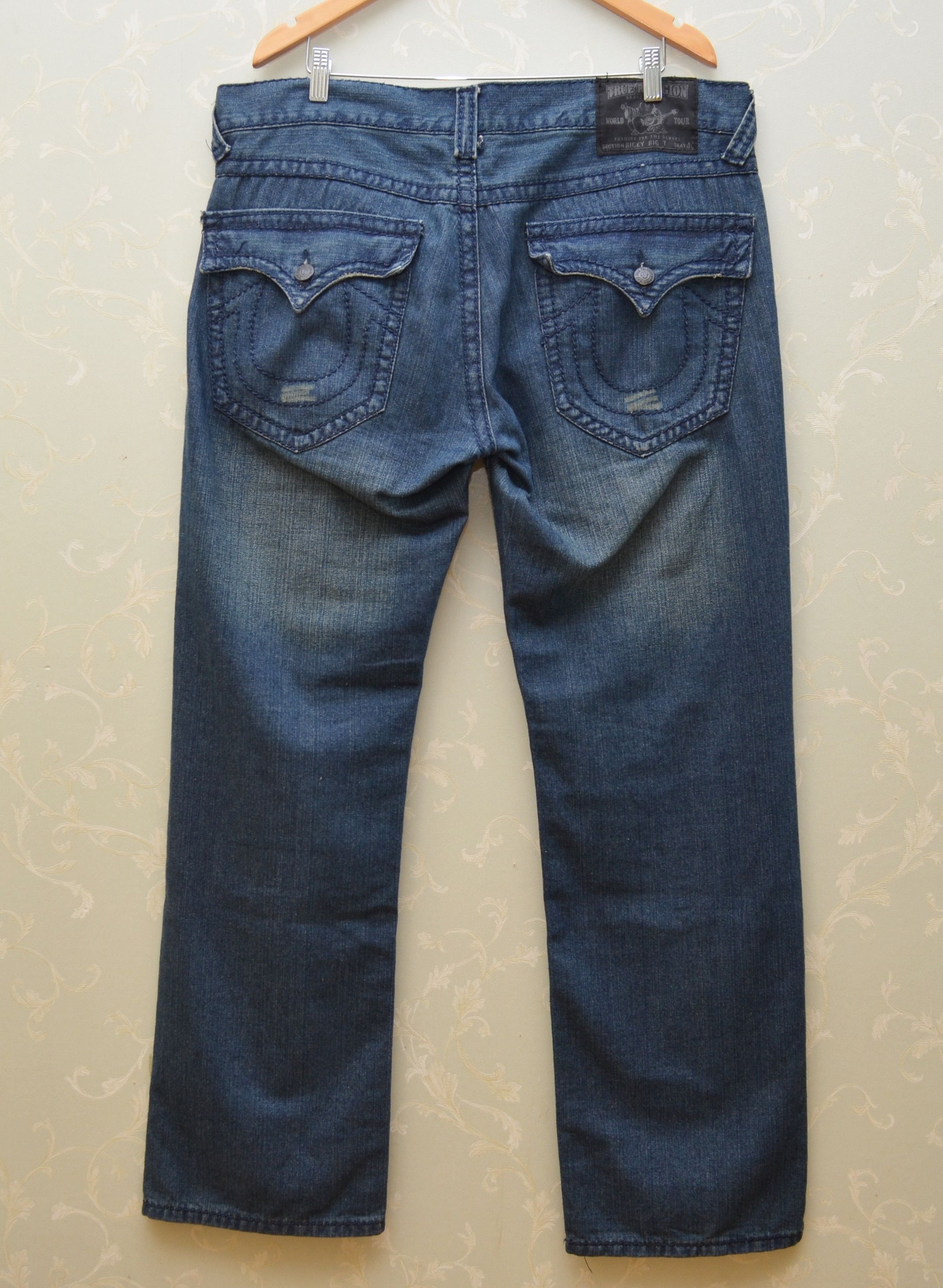 True Religion True Religion Ricky Big T Denim Jeans Size W40 Size US 40 / EU 56 - 1 Thumbnail