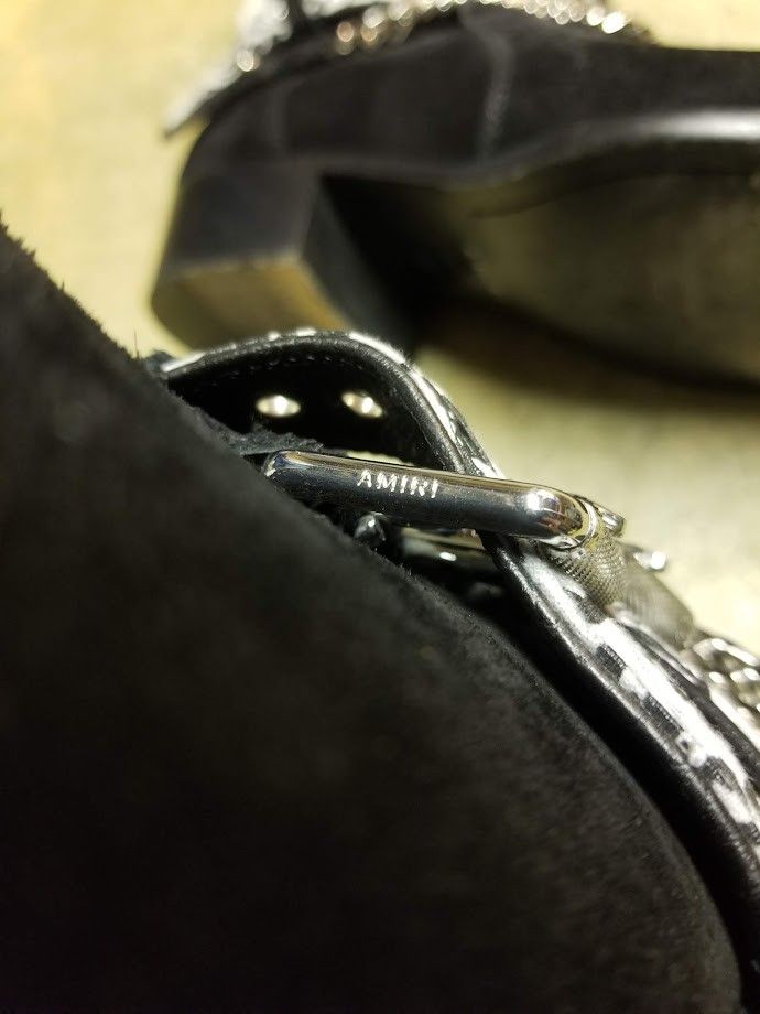 Archival Vintage Amiri Sample White Bandana Boots - View 8