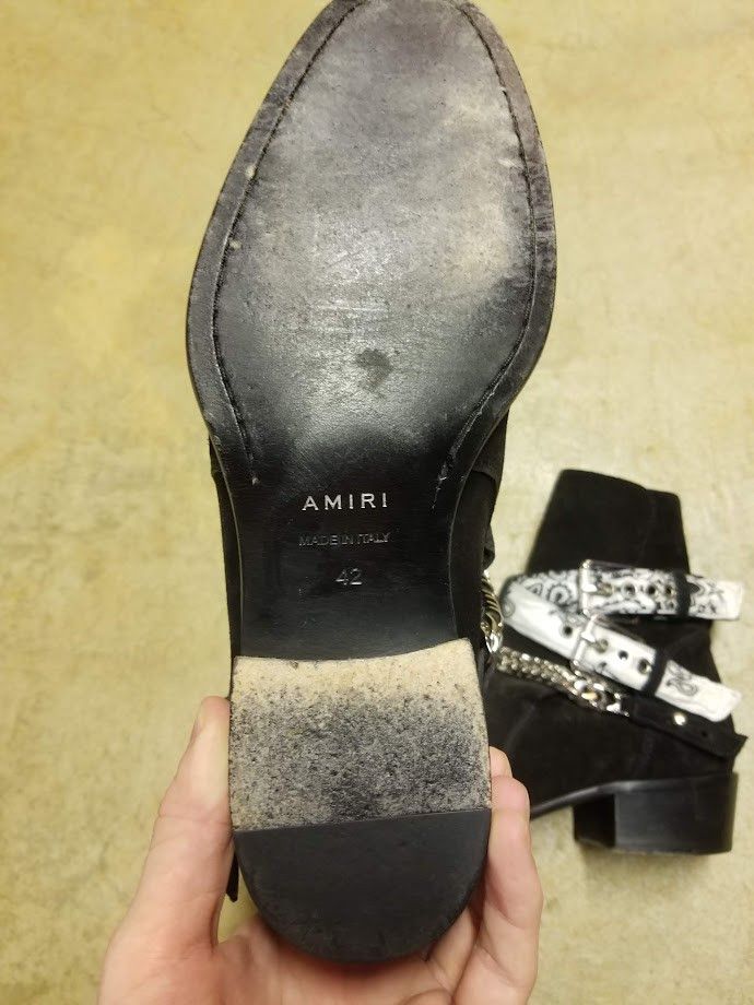 Archival Vintage Amiri Sample White Bandana Boots - View 6