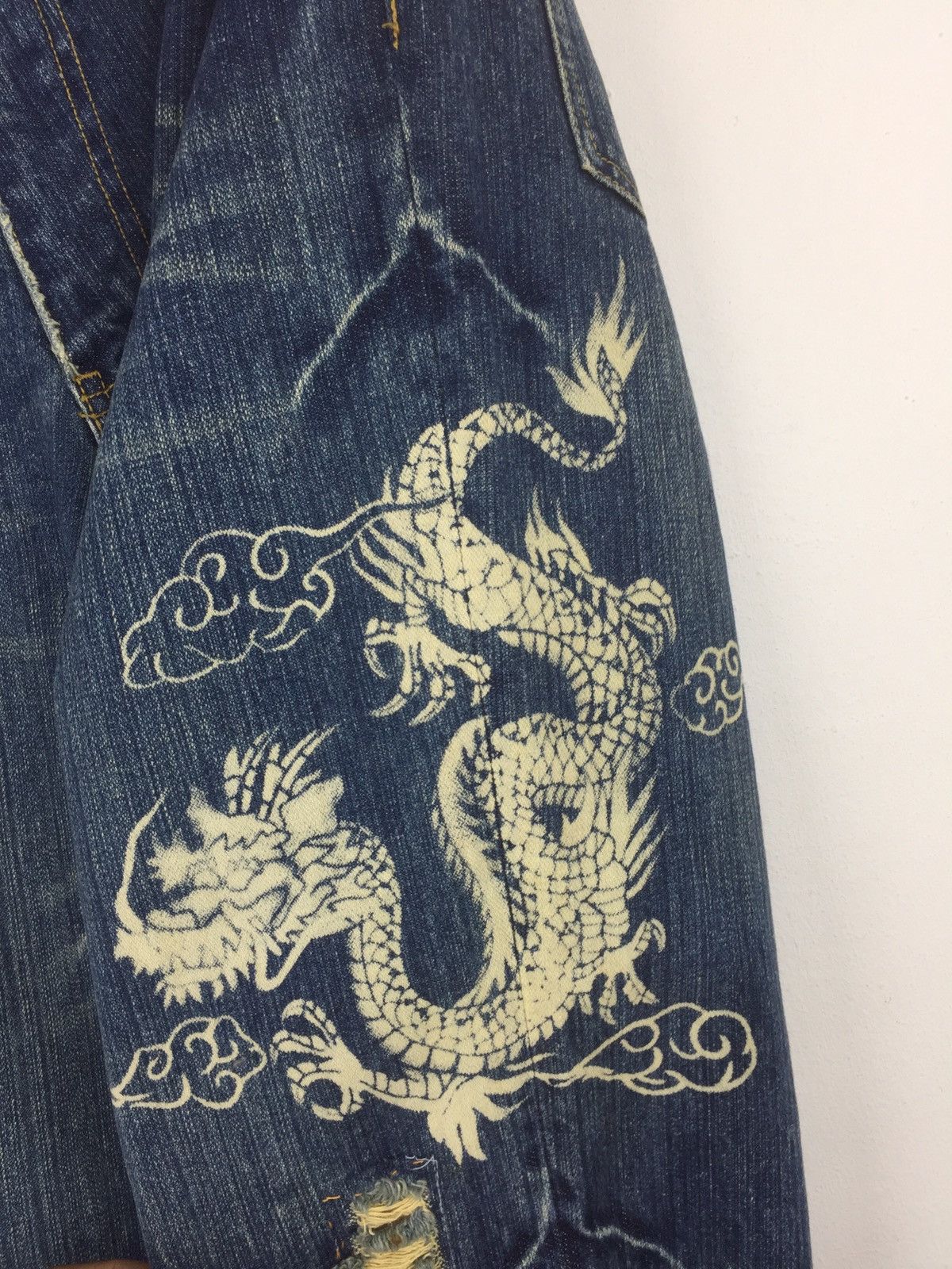 Japanese Brand ✂️mx109✂️dragon over print nice design Size US 35 - 3 Thumbnail