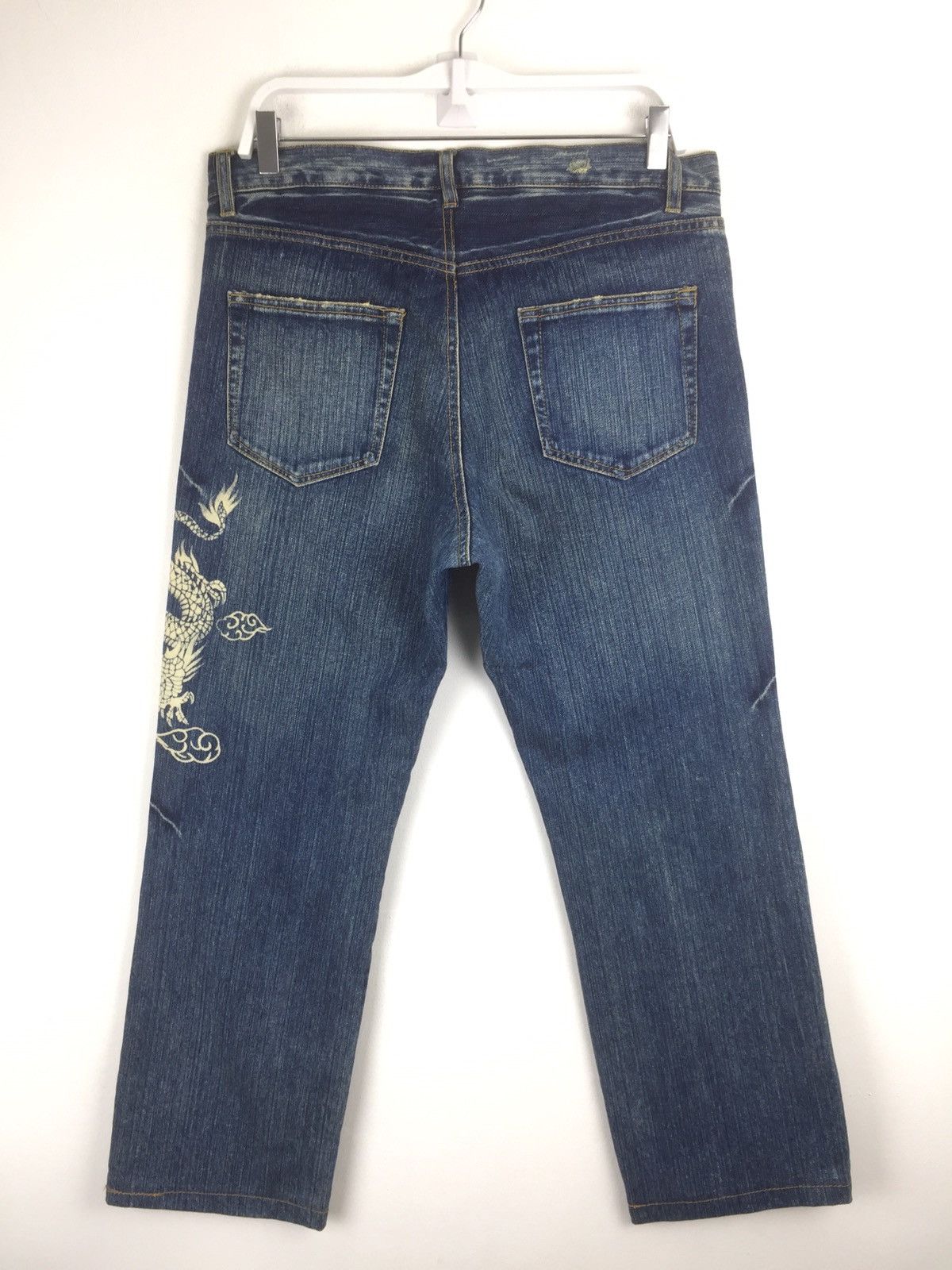Japanese Brand ✂️mx109✂️dragon over print nice design Size US 35 - 4 Thumbnail