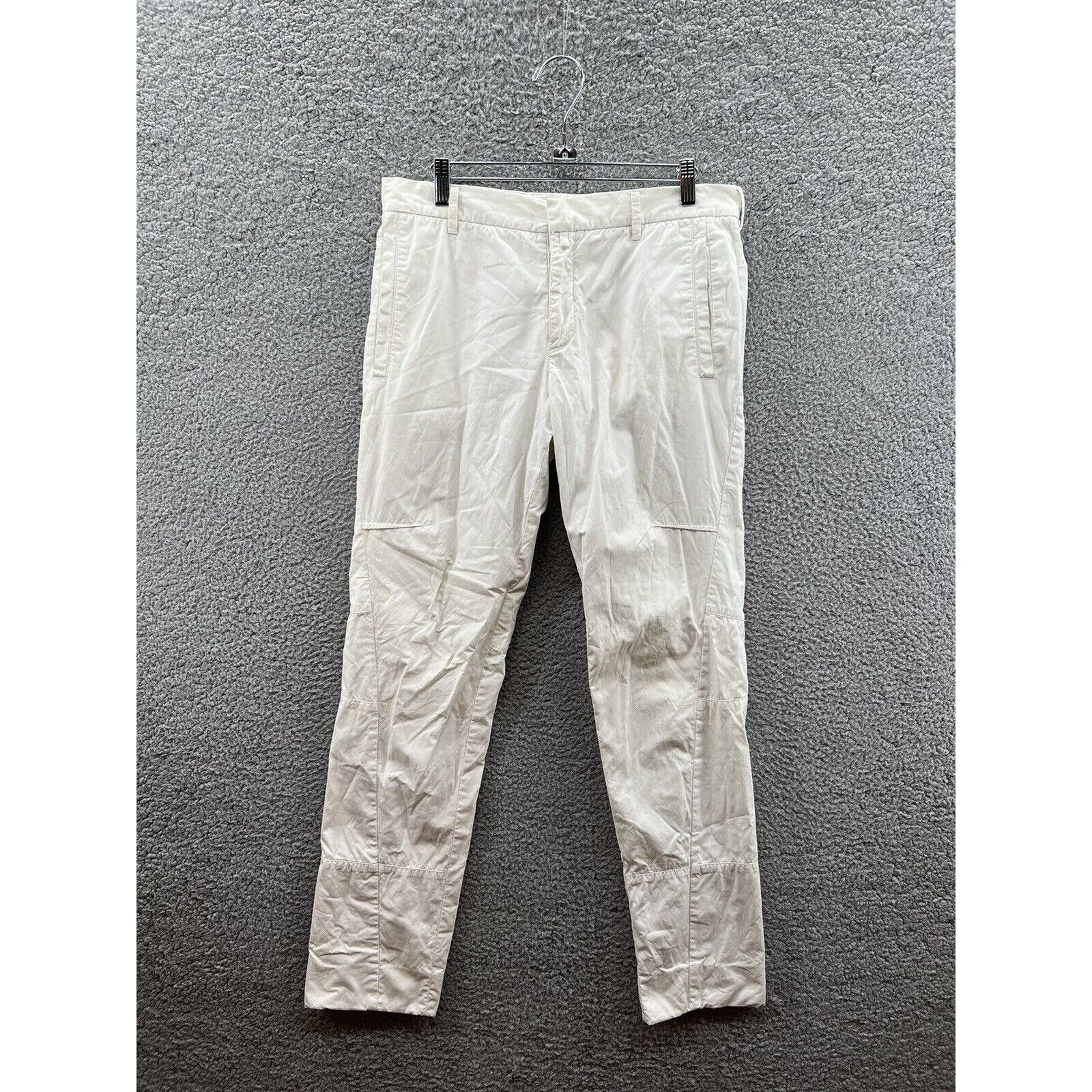 Gucci Italy White Casual Dress Pants Size 46 Actual 32x30.5