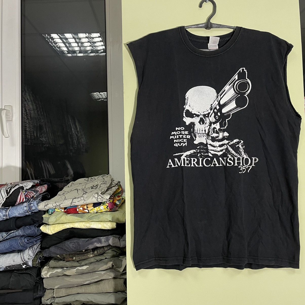 Vintage Vintage Y2K Skull Graphic Tee Black Baggy Streetwear Faded L Size US L / EU 52-54 / 3 - 4 Thumbnail
