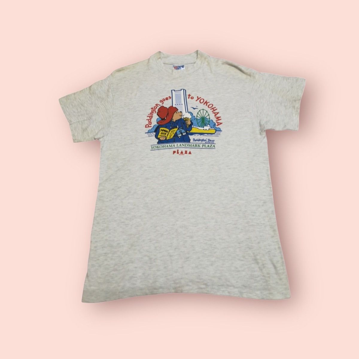Hanes × Vintage 1993 PADDINGTON BEAR GOES TO YOKOHAMA LANDMARK PLAZA Size US M / EU 48-50 / 2 - 7 Thumbnail