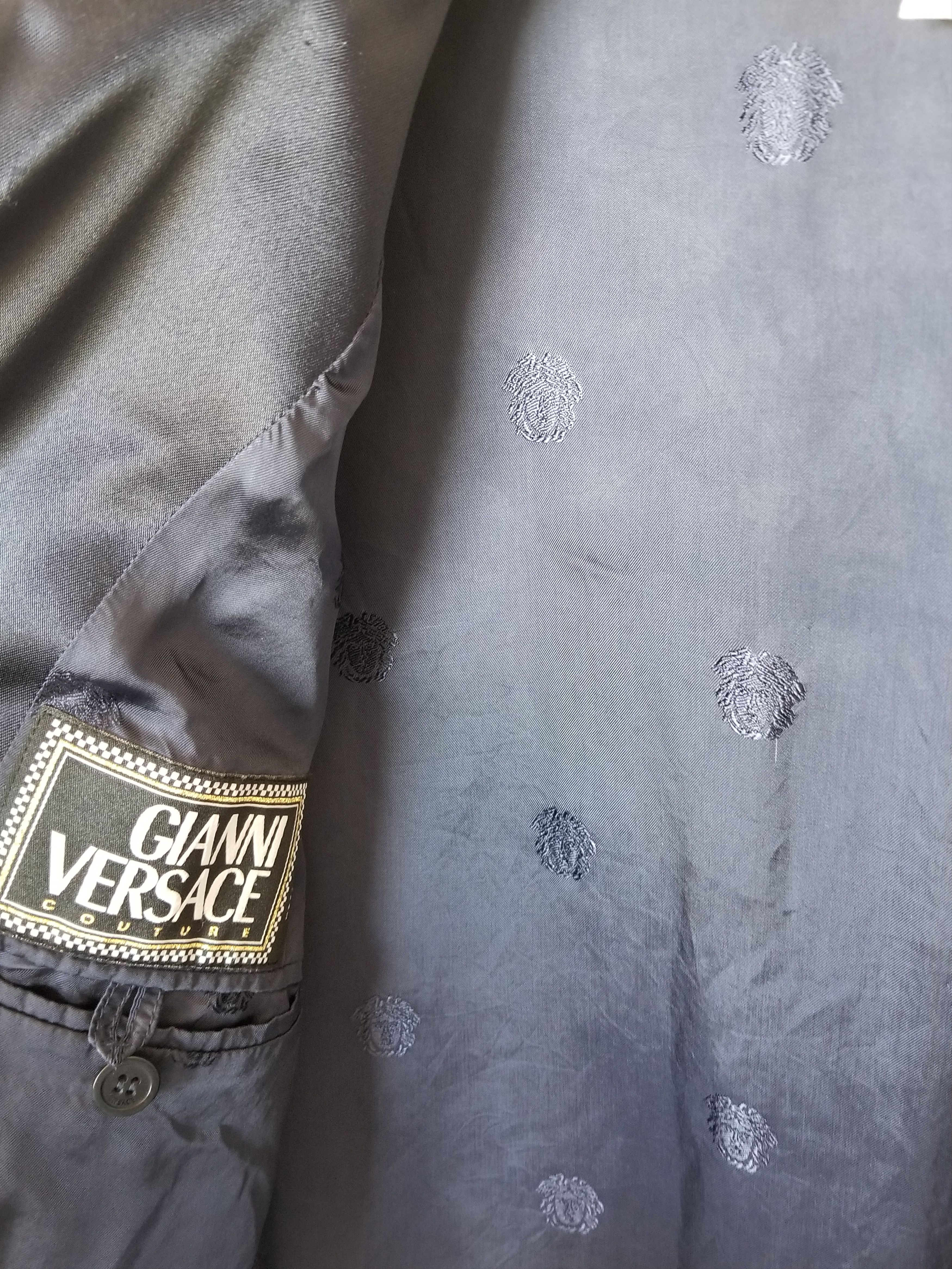 Versace Satin Cropped Jacket Size US M / EU 48-50 / 2 - 3 Thumbnail