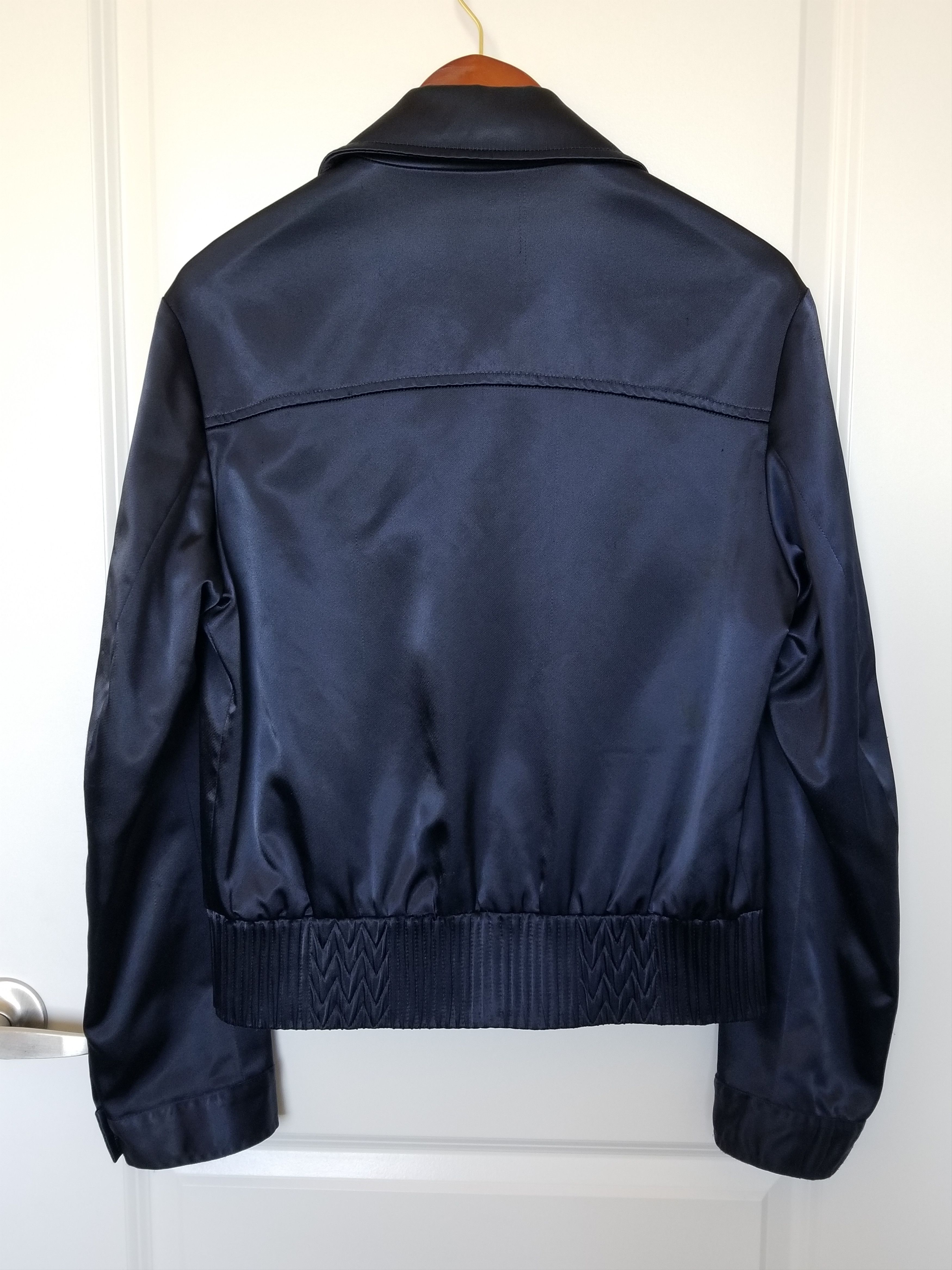 Versace Satin Cropped Jacket Size US M / EU 48-50 / 2 - 2 Thumbnail