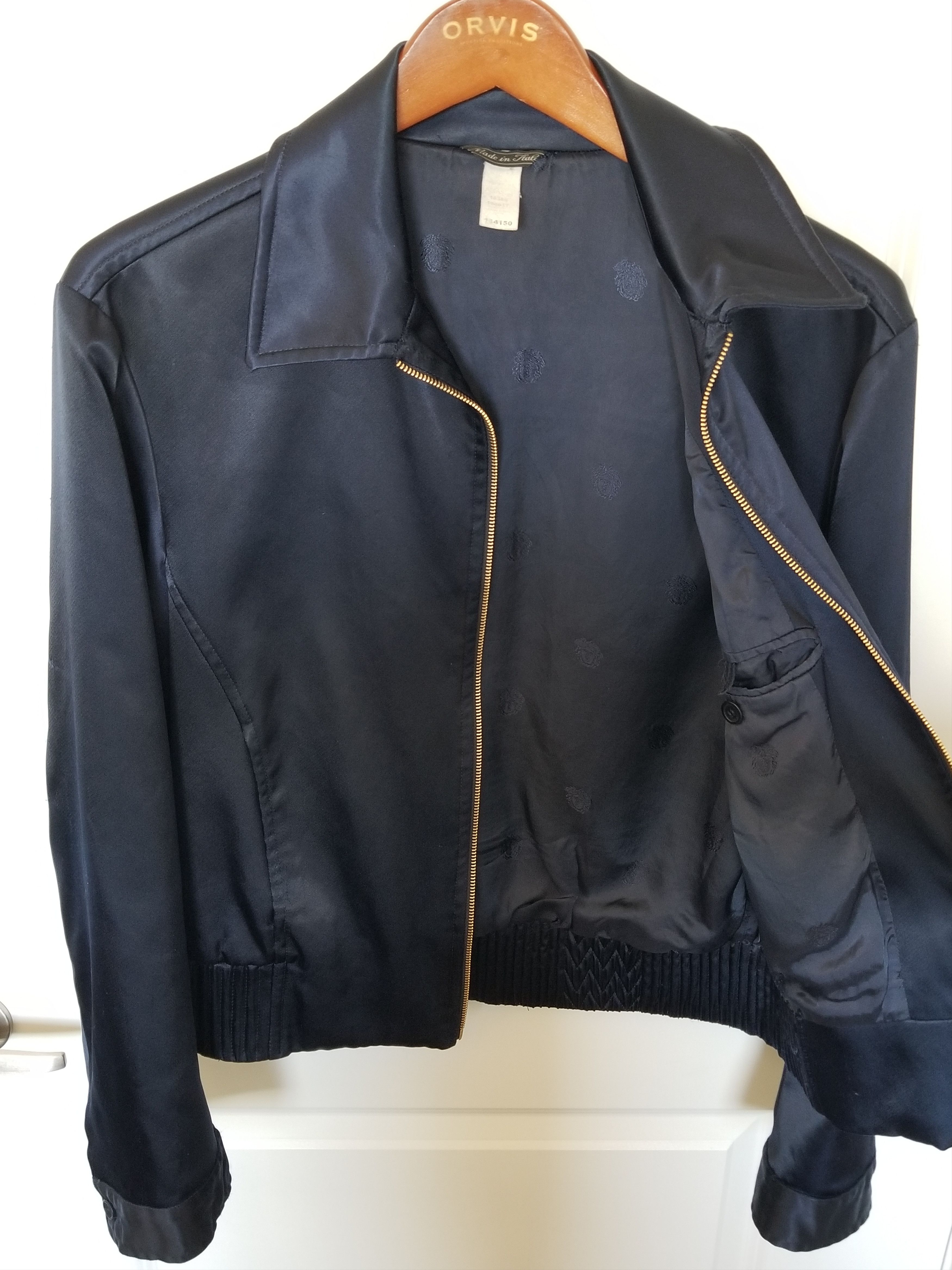 Versace Satin Cropped Jacket Size US M / EU 48-50 / 2 - 5 Thumbnail