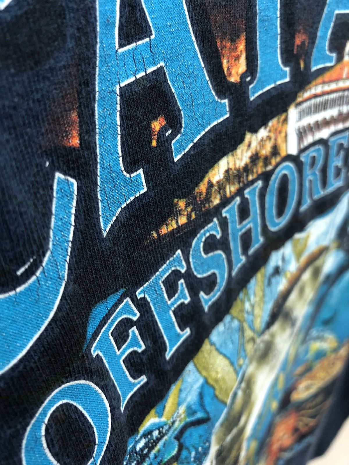 Catalina × Gildan × Vintage Vintage 90s CATALINA OFFSHORE PEODUCT big printed tshirt Size US XL / EU 56 / 4 - 5 Thumbnail