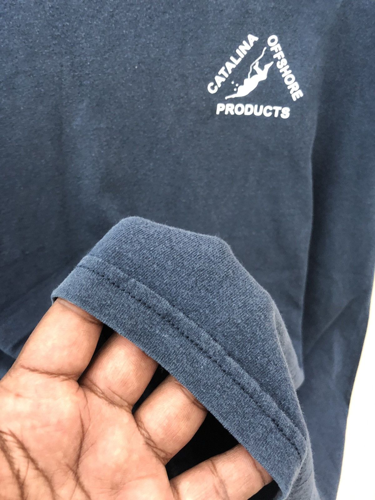 Catalina × Gildan × Vintage Vintage 90s CATALINA OFFSHORE PEODUCT big printed tshirt Size US XL / EU 56 / 4 - 9 Thumbnail